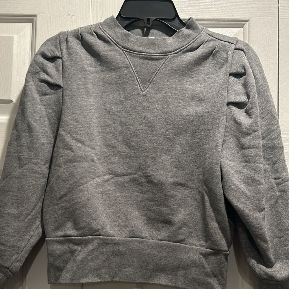 FRAME Heather Gray Sweatshirt, Size XS - Picture 2 of 9